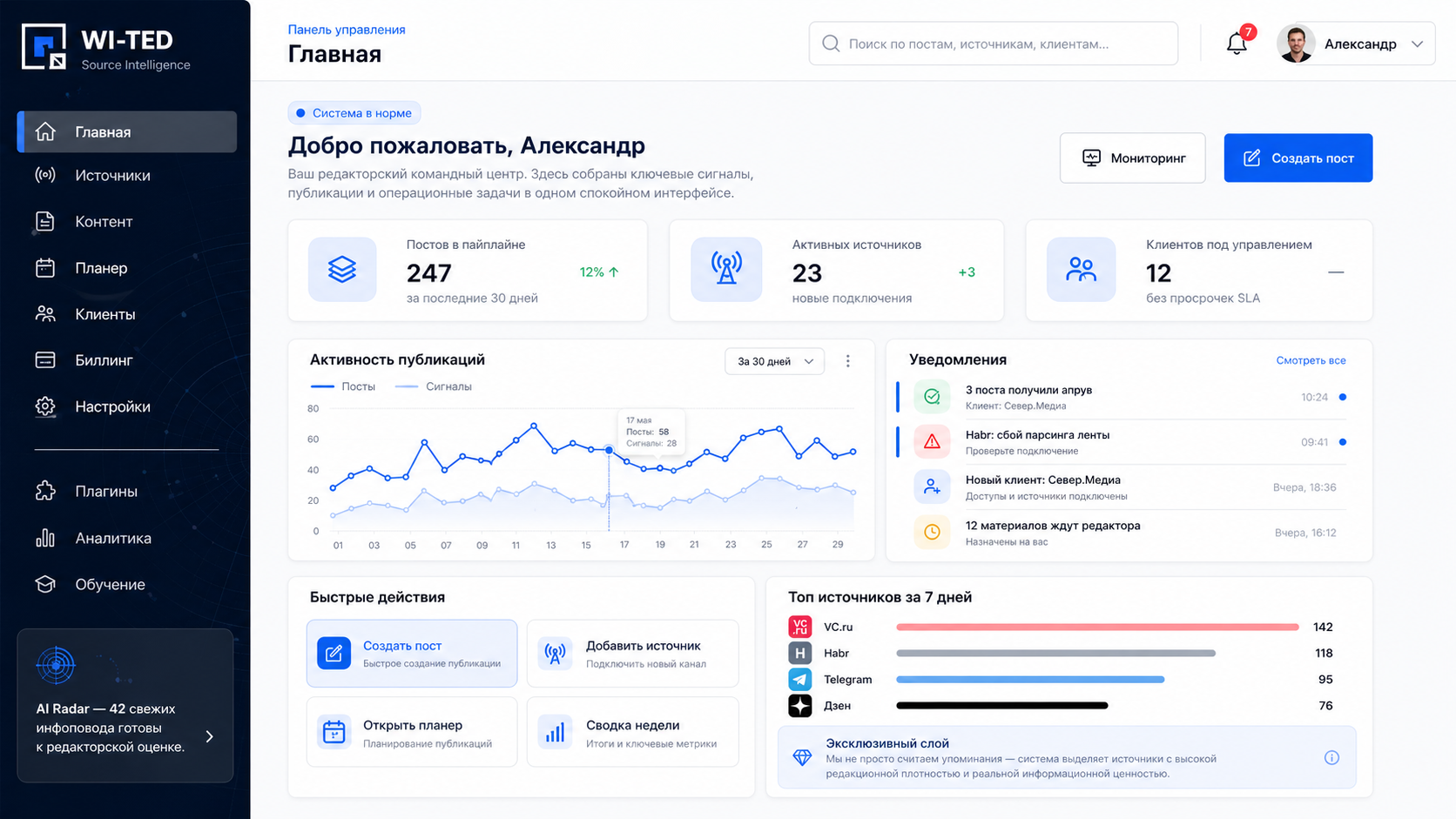 Главная